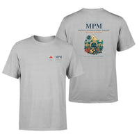 Thumbnail for Maputo International Airport (MPM) design printed on light gray double-side t-shirt