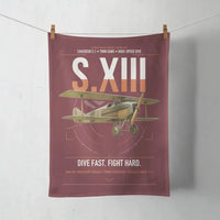 Thumbnail for SPAD S.XIII C.1 design on dark red towel