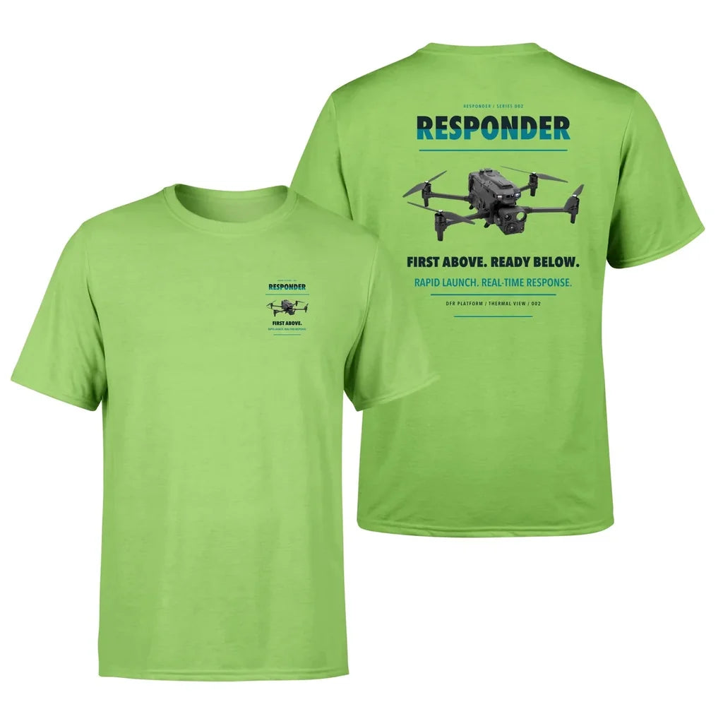 BRINC Responder design on light green t shirt
