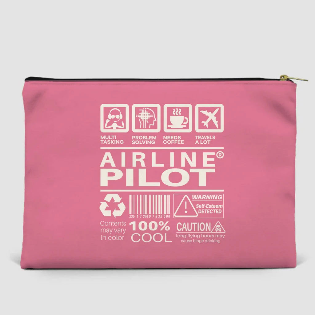 Airline Pilot Label Zipper Pouch - view 12