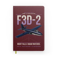 Thumbnail for F3D-2 Skyknight design on dark red notebook