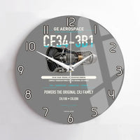 Thumbnail for CF34-3B1 design on gray no frame wall clock