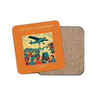 Thumbnail for The Flour Bomb Drop - Designed Coasters design on orange 1-piece