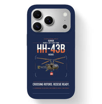 Thumbnail for Kaman HH-43B Huskie design on navy blue magsafe iphone case, for iPhone 17 Pro