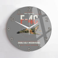 Thumbnail for F-4C Phantom II design on gray no frame wall clock