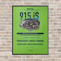 Thumbnail for 915 iS vertical canvas print - framed - light green background