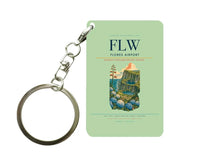 Thumbnail for Flores Airport (FLW) design on light green key chain