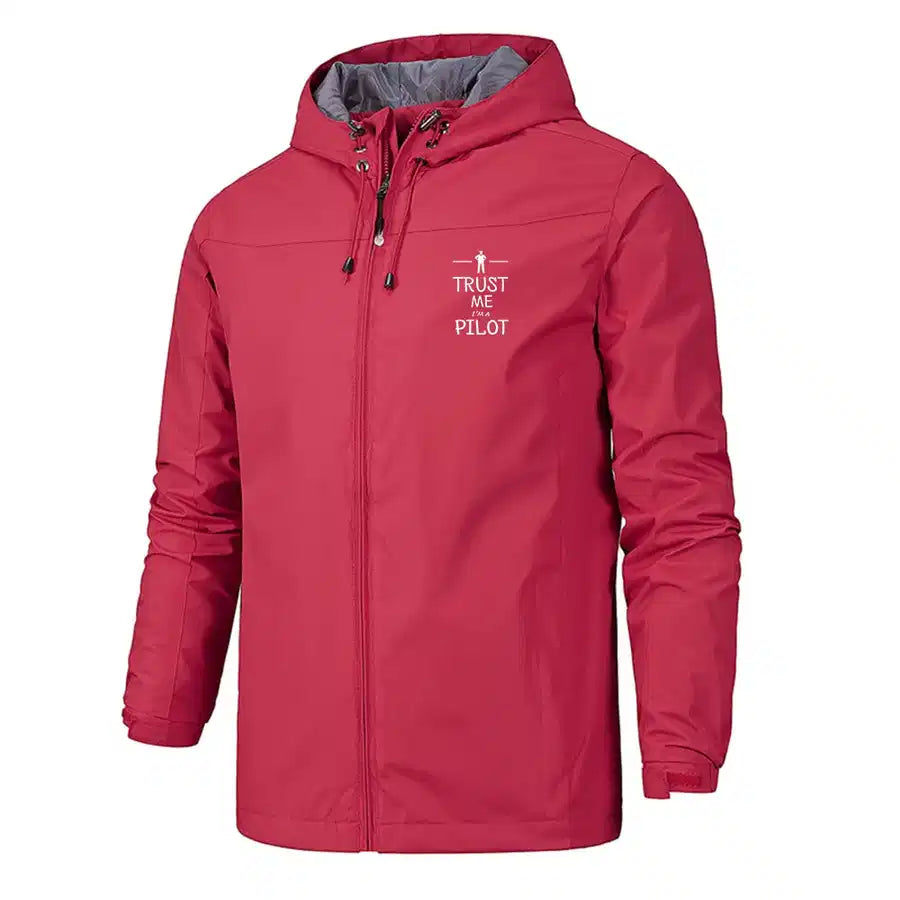 Trust Me I'm a Pilot Designed Rain Jackets & Windbreakers - view 12