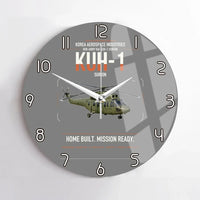 Thumbnail for Korea Aerospace Industries KUH-1 Surion design on gray no frame wall clock