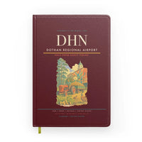 Thumbnail for Dothan Regional Airport (DHN) design on dark red notebook