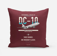 Thumbnail for McDonnell Douglas DC-10 design on dark red pillow