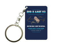 Thumbnail for Autel EVO II Dual 640T V3 Key Chain design on navy blue key chain