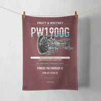 Thumbnail for PW1900G design on dark red towel