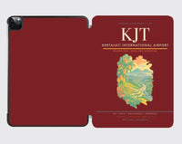 Thumbnail for Kertajati International Airport (KJT) design on dark red ipad tablet case