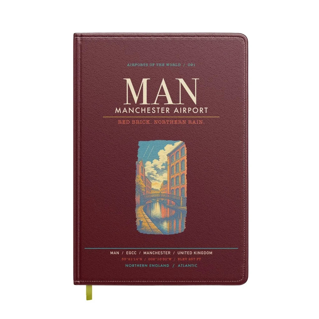 Manchester Airport MAN - Dark Red