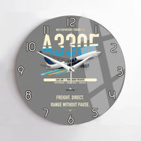 Thumbnail for Airbus A330-200F design on gray no frame wall clock