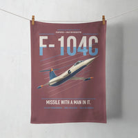 Thumbnail for F-104C Starfighter design on dark red towel
