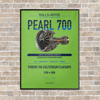 Thumbnail for PEARL 700 vertical canvas print - framed - light green background