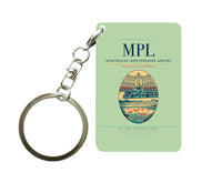 Thumbnail for Montpellier–Méditerranée Airport (MPL) design on light green key chain