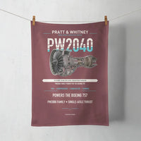 Thumbnail for PW2040 design on dark red towel