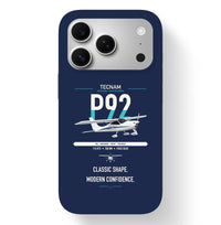 Thumbnail for Tecnam P92 Echo MkII design on navy blue magsafe iphone case, for iPhone 17 Pro