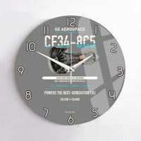 Thumbnail for CF34-8C5 design on gray no frame wall clock