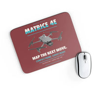 Thumbnail for DJI Matrice 4E design on dark red rectangle mouse pad