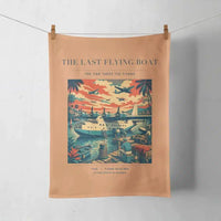 Thumbnail for VINTAGE G4079 - The Last Flying Boat - Designed Towels design on orange