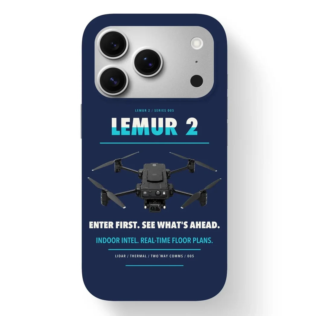 BRINC LEMUR 2 Case design on navy blue iphone case