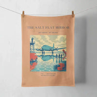 Thumbnail for VINTAGE G4333 - The Salt Flat Mirror - Designed Towels design on orange