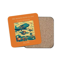 Thumbnail for The Skydive Festival Lift - Designed Coasters design on orange 1-piece