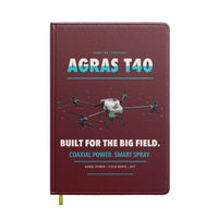 Thumbnail for DJI Agras T40 design on dark red notebook