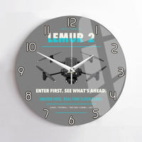 Thumbnail for BRINC LEMUR 2 design on gray no frame wall clock