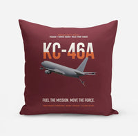 Thumbnail for KC-46A PEGASUS design on dark red pillow