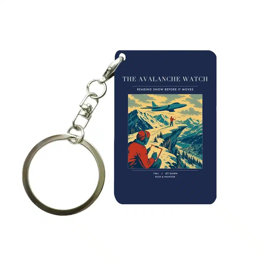 VINTAGE G4344 - The Avalanche Watch - Designed Key Chain design on navyblue