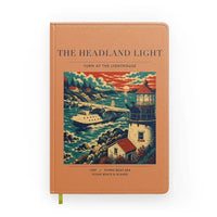 Thumbnail for VINTAGE G4078 - The Headland Light - Designed Notebooks design on orange