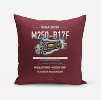 Thumbnail for M250-B17F design on dark red pillow