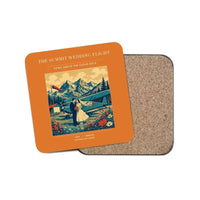 Thumbnail for The Summit Wedding Flight - Designed Coasters design on orange 1-piece