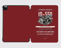 Thumbnail for IO-550 design on dark red ipad tablet case