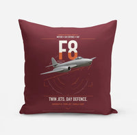 Thumbnail for Gloster Meteor F8 design on dark red pillow