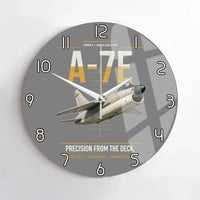 Thumbnail for A-7E Corsair II design on gray no frame wall clock