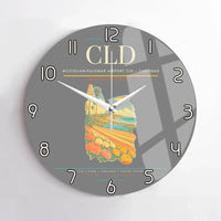 Thumbnail for McClellan-Palomar Airport (CLD) design on gray no frame wall clock