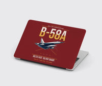 Thumbnail for B-58A Hustler design on dark red MacBook case