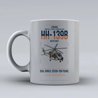 Thumbnail for Leonardo HH-139B design on light gray ceramic mug, double-side print
