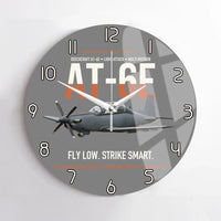 Thumbnail for AT-6E Wolverine Light Attack design on gray no frame wall clock