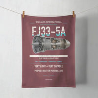 Thumbnail for FJ33-5A design on dark red towel