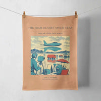 Thumbnail for VINTAGE G4295 - The High Desert Speed Trap - Designed Towels design on orange
