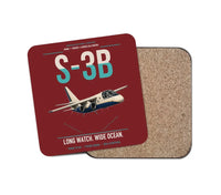 Thumbnail for S-3B Viking design on dark red 1 piece coaster