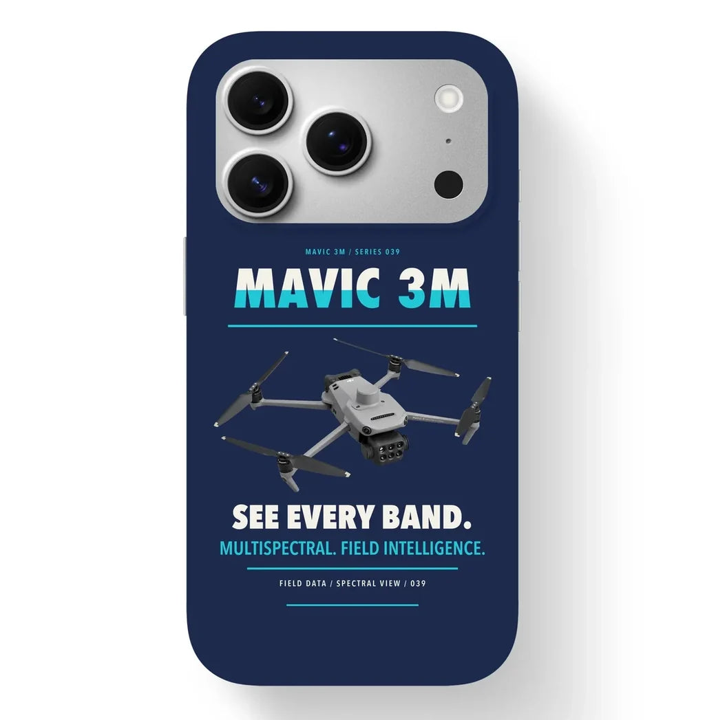 DJI Mavic 3 Multispectral Case design on navy blue iphone case