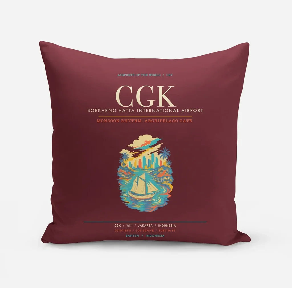 Jakarta Soekarno-Hatta International Airport CGK - Dark Red